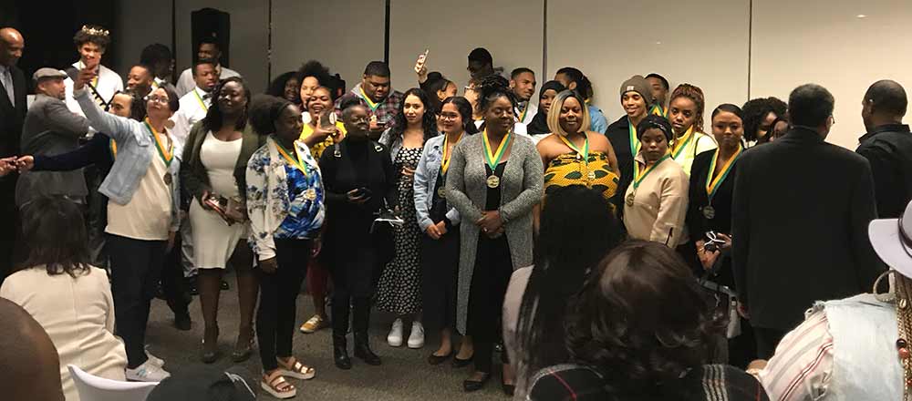Black Scholars pose for a picture