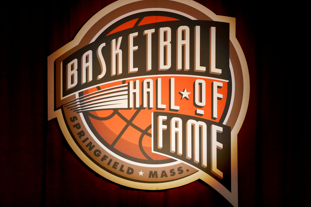 The logo for the Naismith Basketball Hall of Fame
