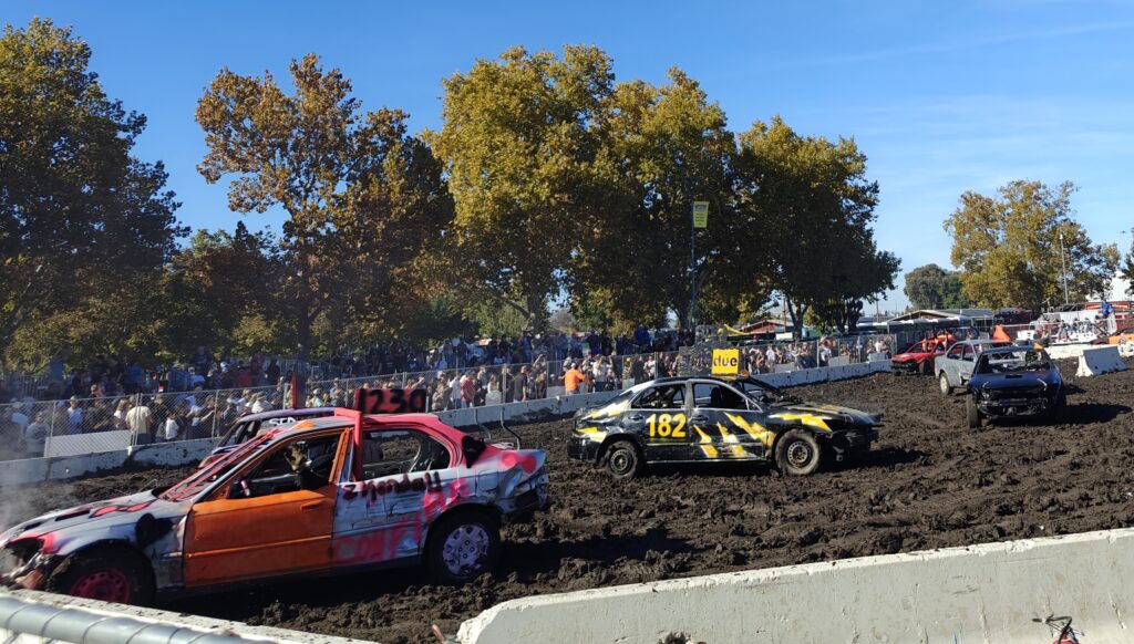 cars participating in crash test derby