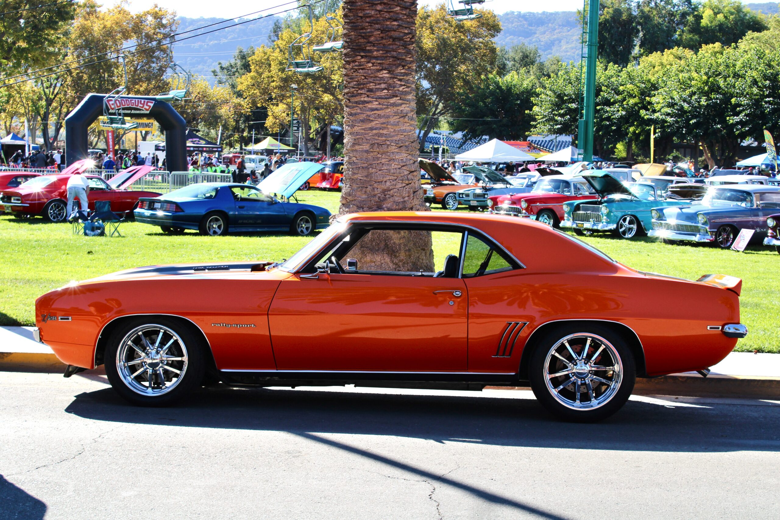 car sitting on field