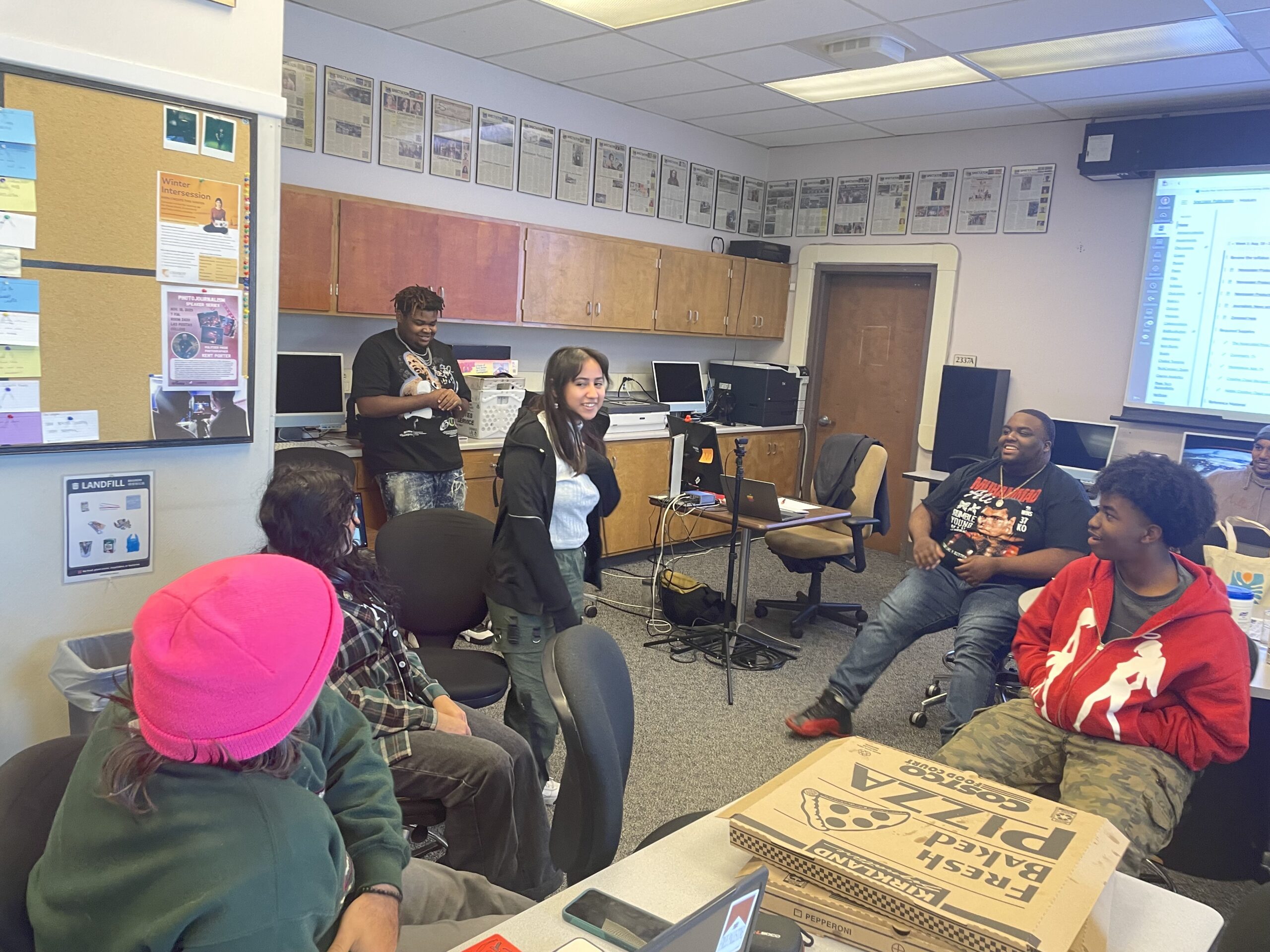 Shon and peers playing Mafia.